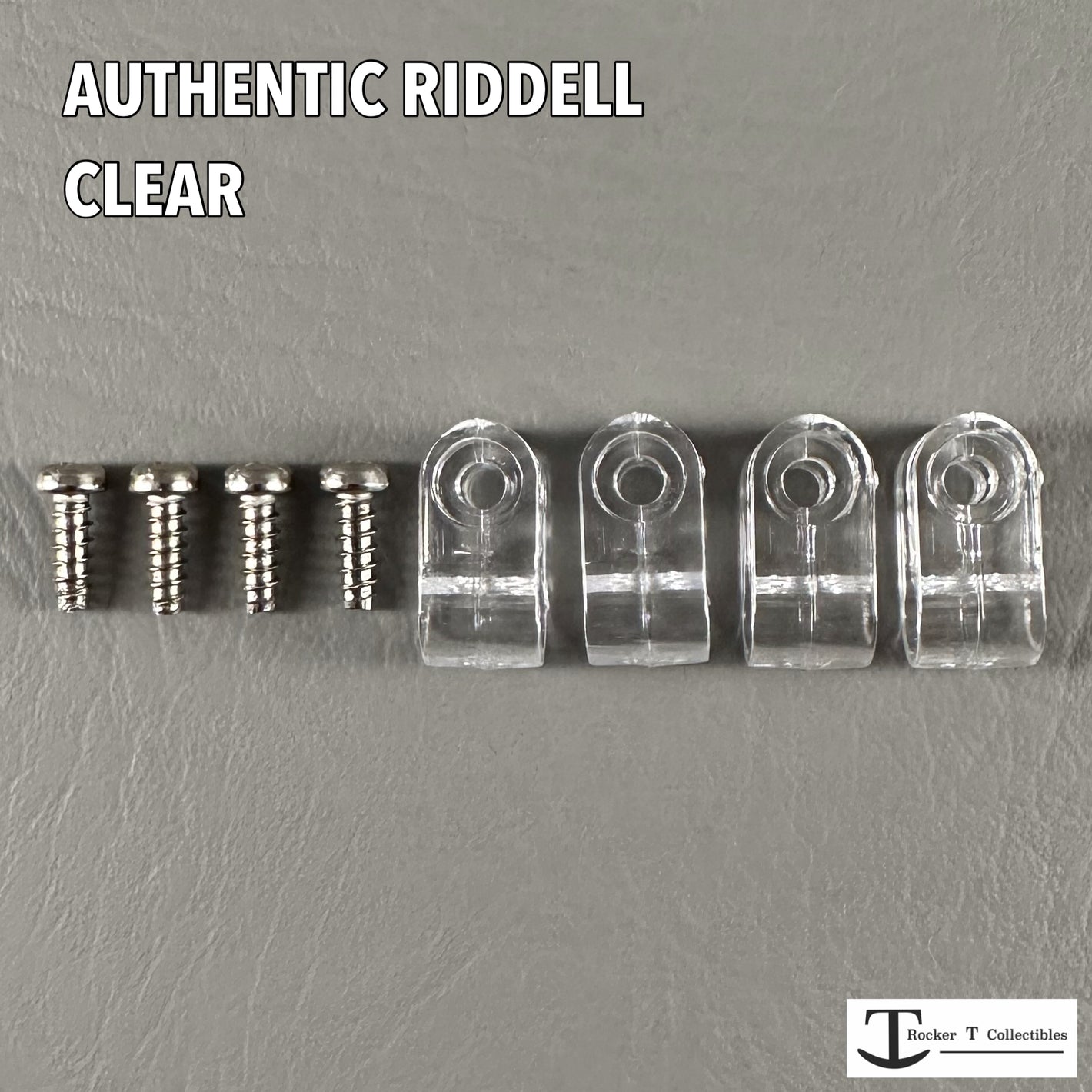 *BULK BUY* 20 Sets of Authentic Clear Acrylic Mini Helmet Facemask Clips