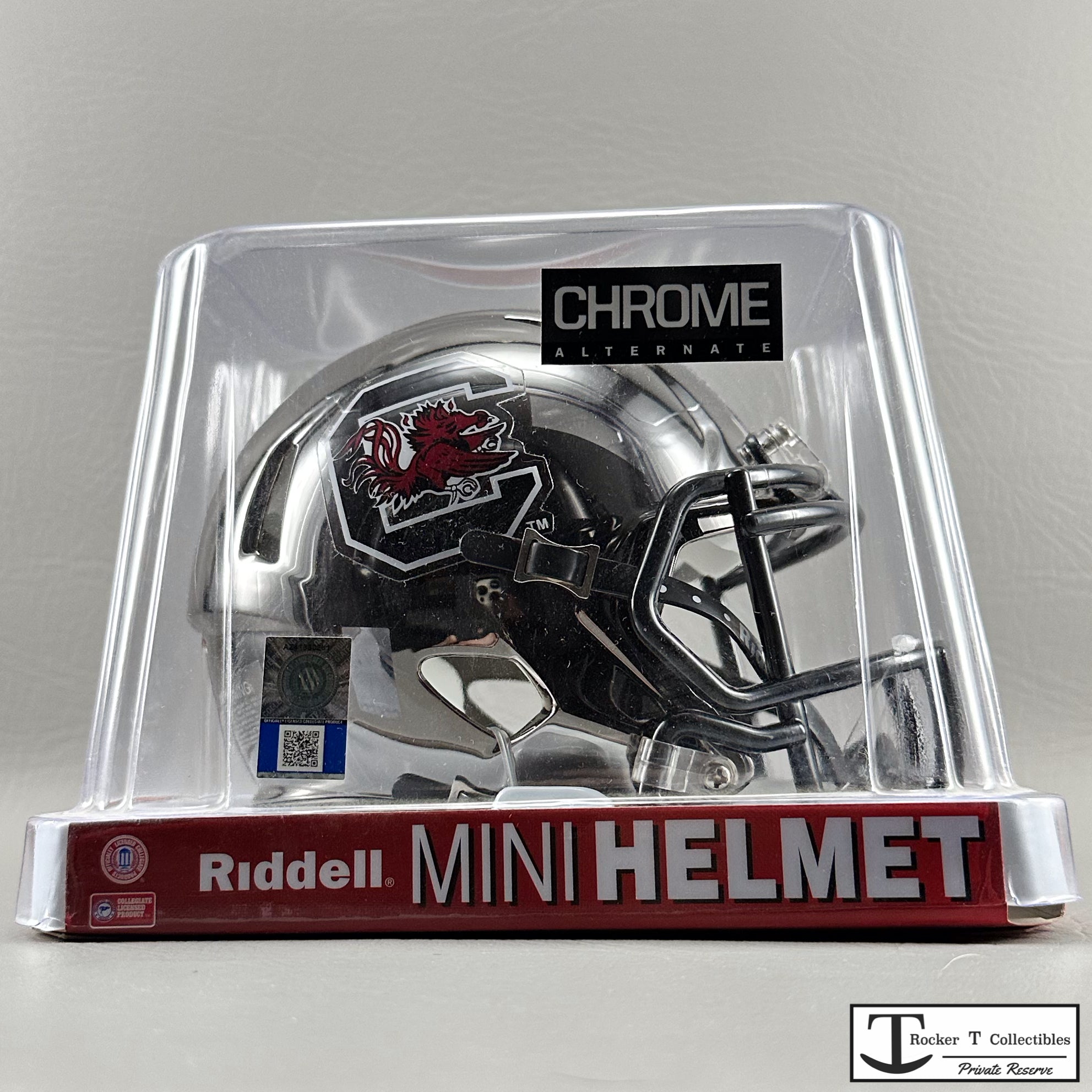 carolina mini football helmet NCAA South Carolina Gamecocks Speed Mini Chrome Alternate Helmet