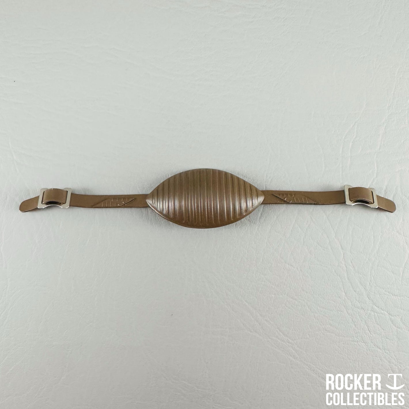 Rocker T Custom Throwback 50's Era Mini Helmet Chinstrap(Brown)