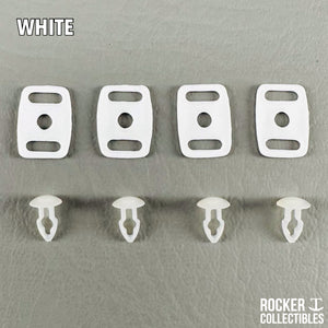 Rocker T Custom Mini Helmet Chinstrap Buckles w/Universal Mounting Pins