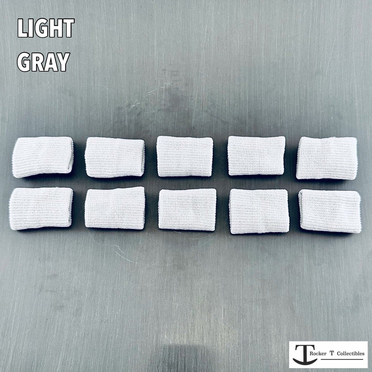 Rocker T Light Gray "Bulk Buy" Mini Helmet Chinstrap Pads