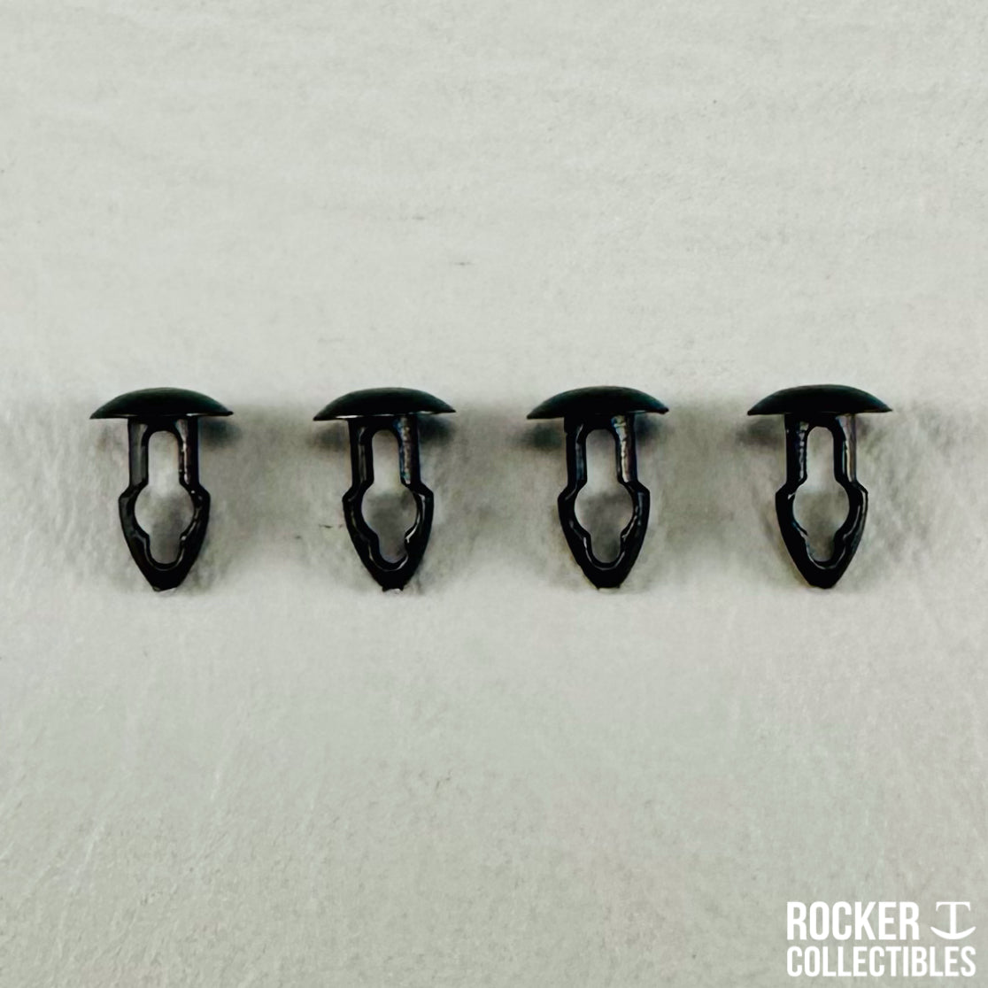 Rocker T Universal Mini Helmet Chinstrap Mounting Pins(Black)