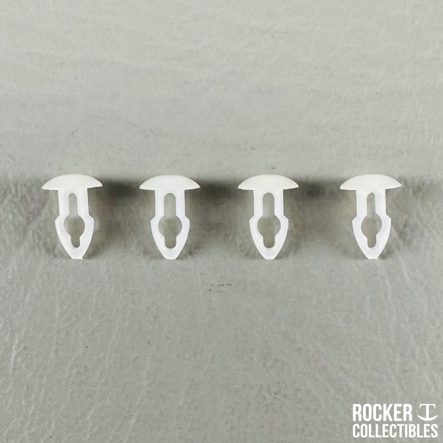 Rocker T Universal Mini Helmet Chinstrap Mounting Pins(White)