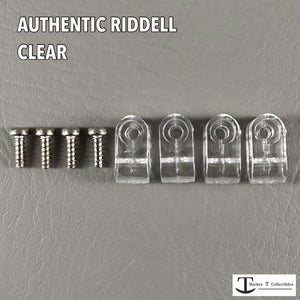 Authentic Riddell Clear Acrylic Mini Helmet Facemask Clips