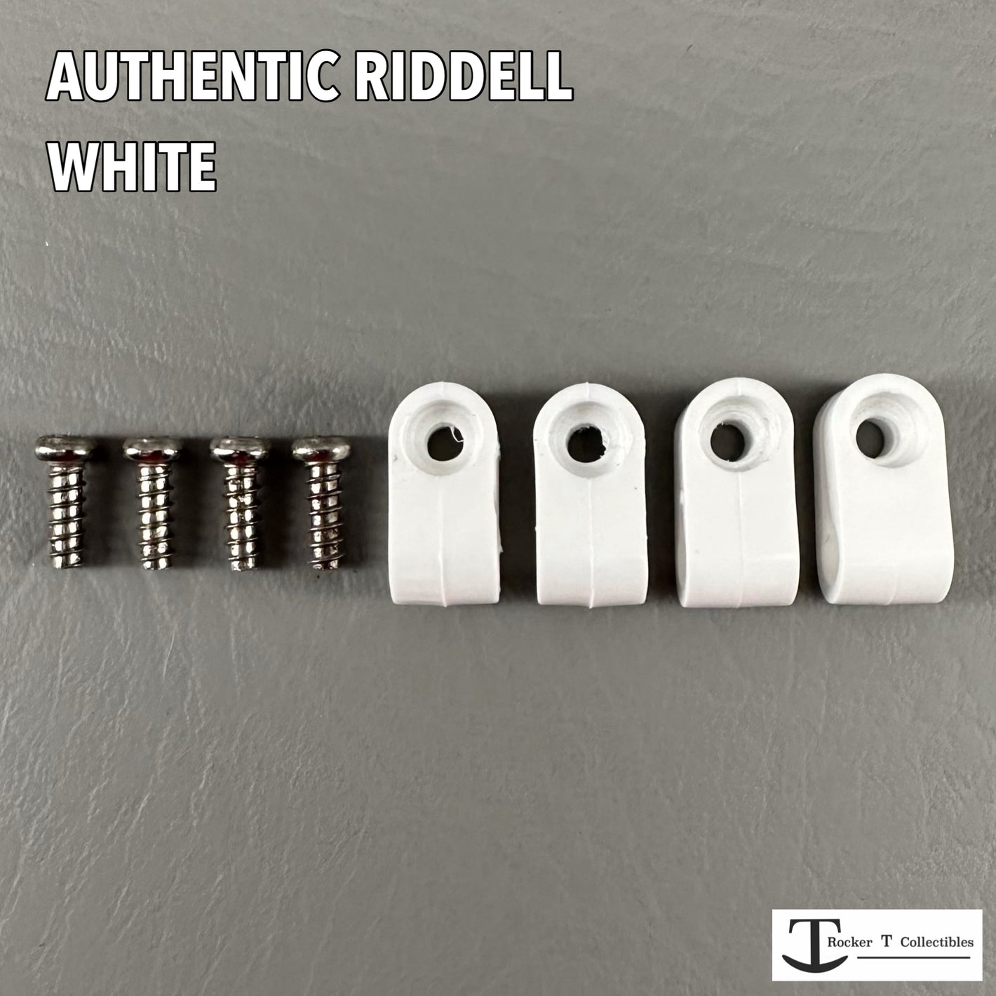 Authentic Riddell White Mini Helmet Facemask Clips