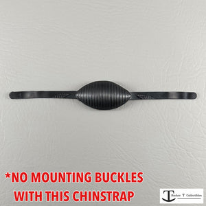 Bike Black Low Mount 2-Point Throwback Mini Helmet Chinstrap (No Mounting Buckles)