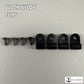 Black Nylon Mini Helmet Facemask Clips