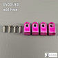Custom Anodized Acrylic Mini Helmet Facemask Clips