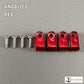 Custom Anodized Acrylic Mini Helmet Facemask Clips