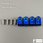 Custom Anodized Acrylic Mini Helmet Facemask Clips