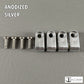 Custom Anodized Acrylic Mini Helmet Facemask Clips