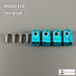 Custom Anodized Acrylic Mini Helmet Facemask Clips