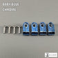 Custom Chrome Acrylic Mini Helmet Facemask Clips