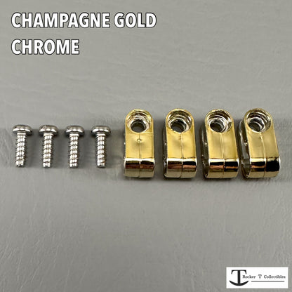 Custom Chrome Acrylic Mini Helmet Facemask Clips