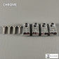 Custom Chrome Acrylic Mini Helmet Facemask Clips