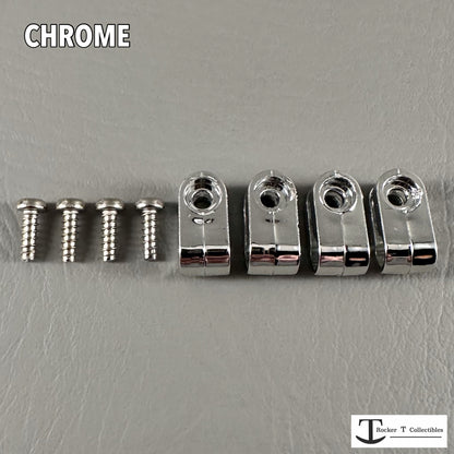 Custom Chrome Acrylic Mini Helmet Facemask Clips