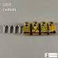 Custom Chrome Acrylic Mini Helmet Facemask Clips