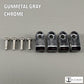 Custom Chrome Acrylic Mini Helmet Facemask Clips