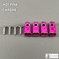 Custom Chrome Acrylic Mini Helmet Facemask Clips