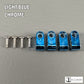 Custom Chrome Acrylic Mini Helmet Facemask Clips