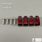 Custom Chrome Acrylic Mini Helmet Facemask Clips