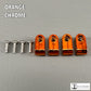 Custom Chrome Acrylic Mini Helmet Facemask Clips
