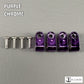 Custom Chrome Acrylic Mini Helmet Facemask Clips