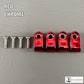 Custom Chrome Acrylic Mini Helmet Facemask Clips