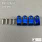 Custom Chrome Acrylic Mini Helmet Facemask Clips