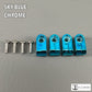 Custom Chrome Acrylic Mini Helmet Facemask Clips