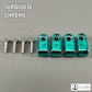 Custom Chrome Acrylic Mini Helmet Facemask Clips