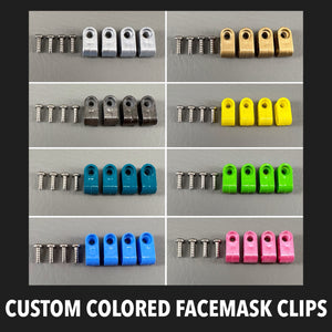 Custom Colored Acrylic Mini Helmet Facemask Clips