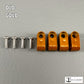 Custom Colored Acrylic Mini Helmet Facemask Clips