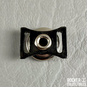 Genuine Riddell Black Metal Buckle – Custom Snap Conversion