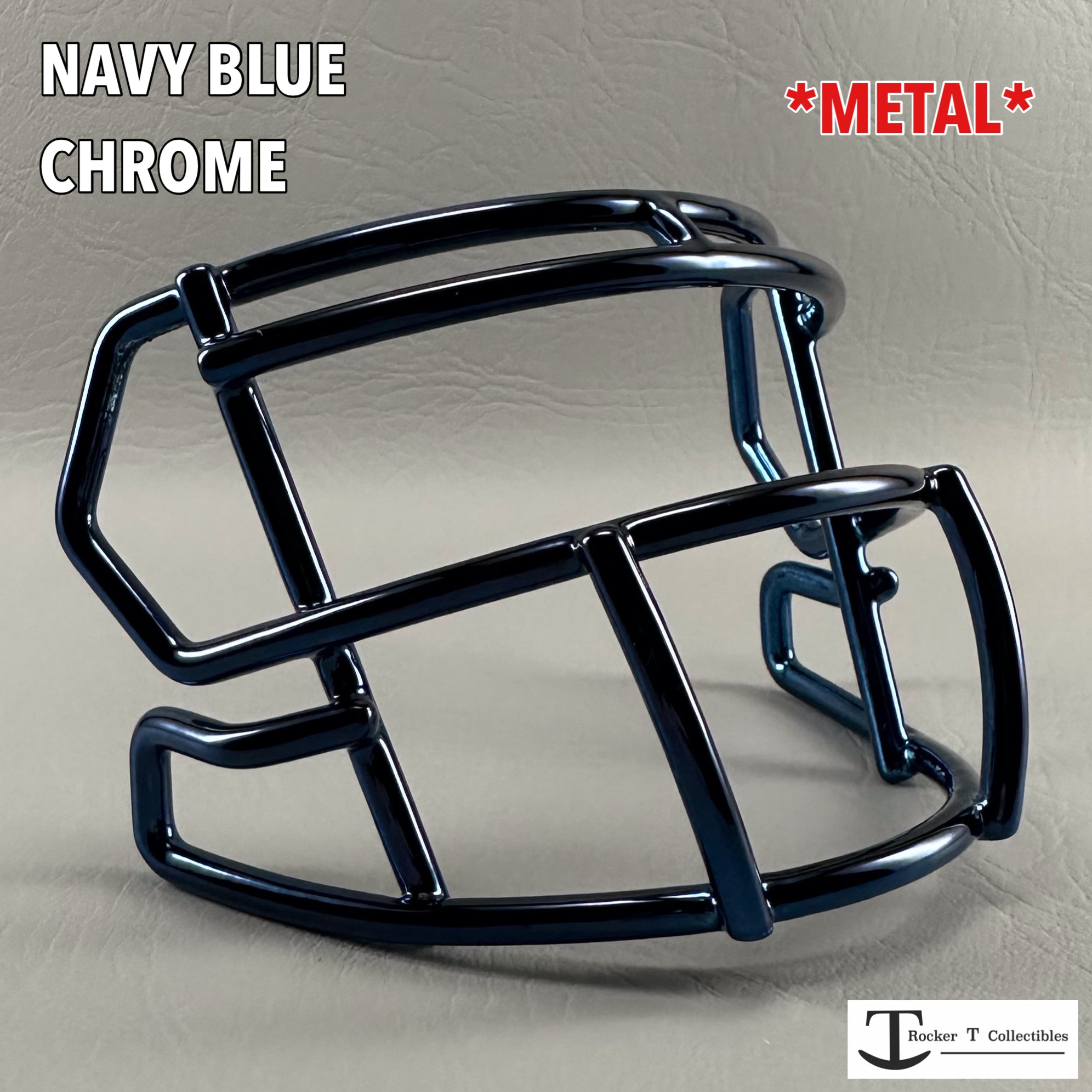 Speed Metal Mini Helmet Facemasks - Chrome Colors