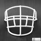 Throwback 70's Era NJOP-DW Metal Mini Helmet Facemask