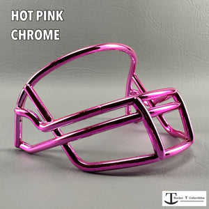Riddell Z-2B Plastic Mini Helmet Facemasks (Chrome Colors)