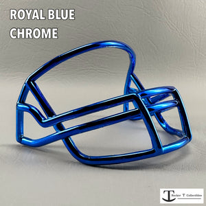 Riddell Z-2B Plastic Mini Helmet Facemasks (Chrome Colors)