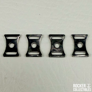 Riddell Authentic Black Metal Mini Helmet Chinstrap Buckles