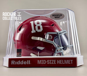 Alabama Crimson Tide NCAA Riddell SpeedFlex MIDI Helmet – Mid-Size Football Helmet (7.5")