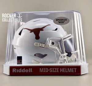 Texas Longhorns NCAA Riddell SpeedFlex MIDI Helmet – Mid-Size Football Helmet (7.5")