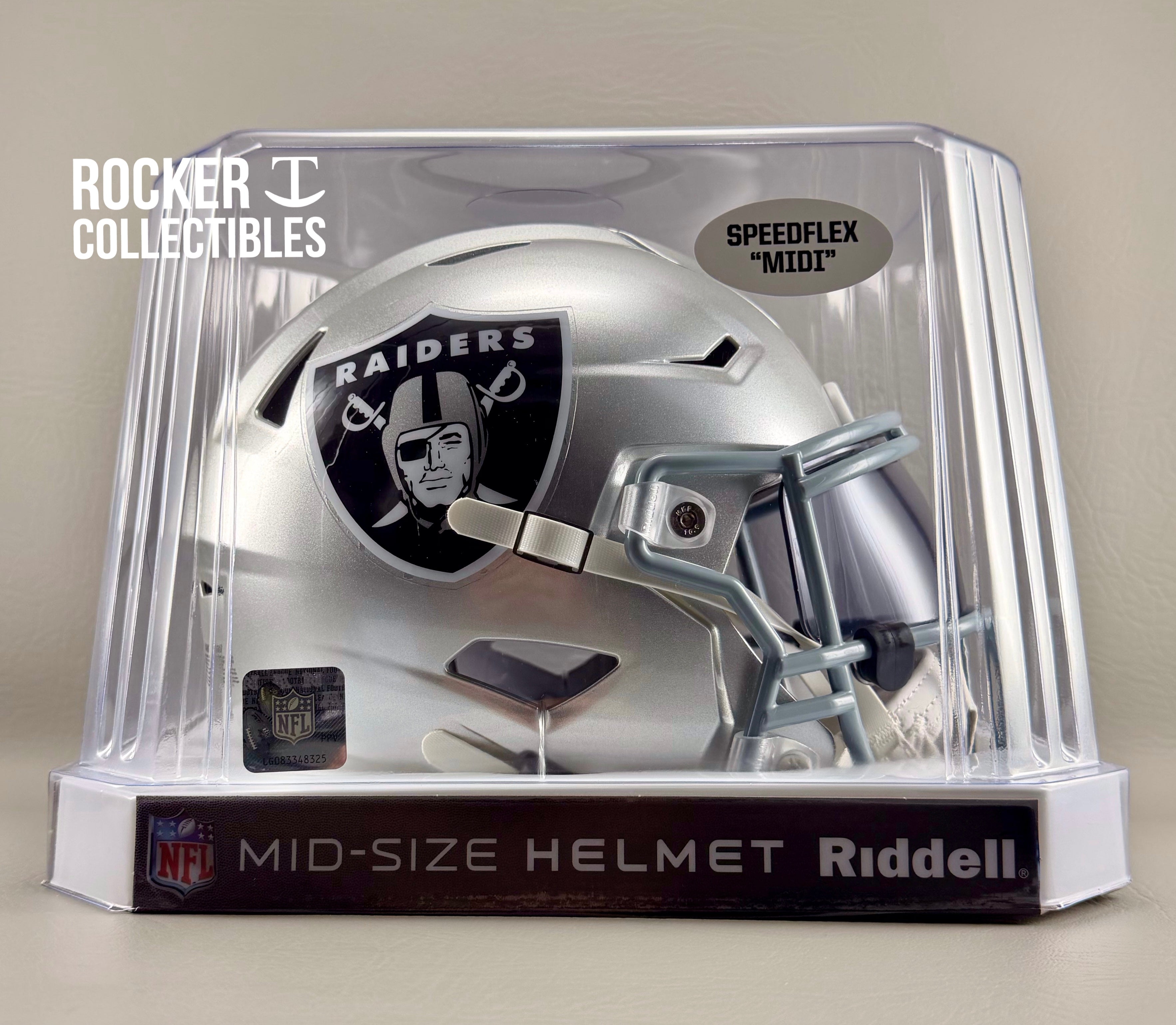 Las Vegas Raiders Riddell SpeedFlex Mid-Size MIDI Helmet