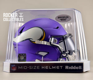 Minnesota Vikings NFL Riddell SpeedFlex MIDI Helmet – Mid-Size Football Helmet (7.5")