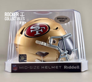 San Francisco 49ers NFL Riddell SpeedFlex MIDI Helmet – Mid-Size Football Helmet (7.5") **LAST ONE**