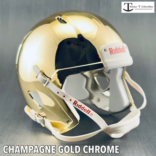 diy chrome football helmet Mini Football Helmet Shells Speed Chrome Colors