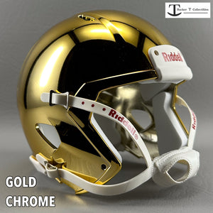 Mini Football Helmet Shells (Speed Chrome Colors)