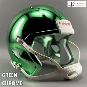 Mini Football Helmet Shells (Speed Chrome Colors)