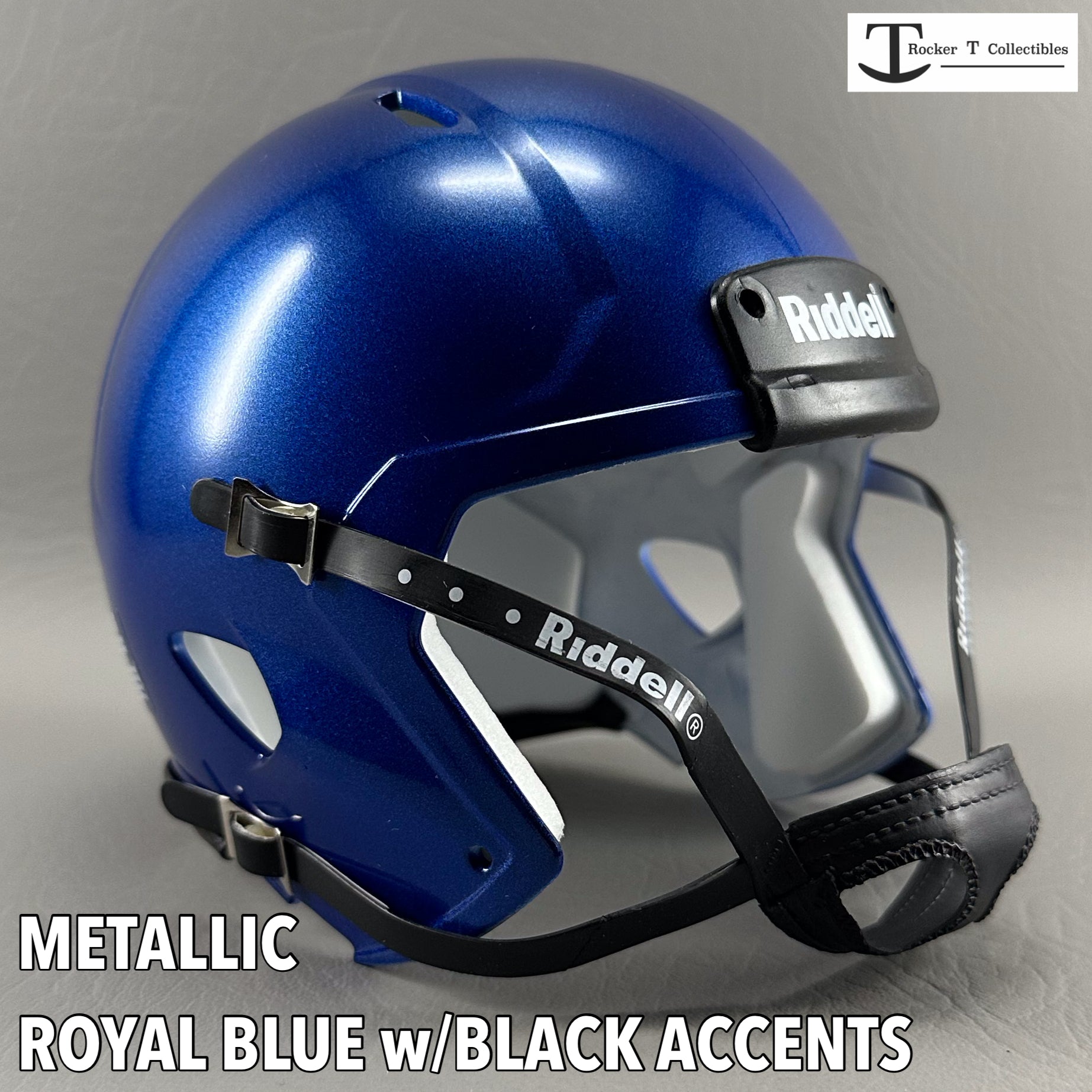 Riddell Helmet Blank Replica Mini Speed Style Purple Metallic