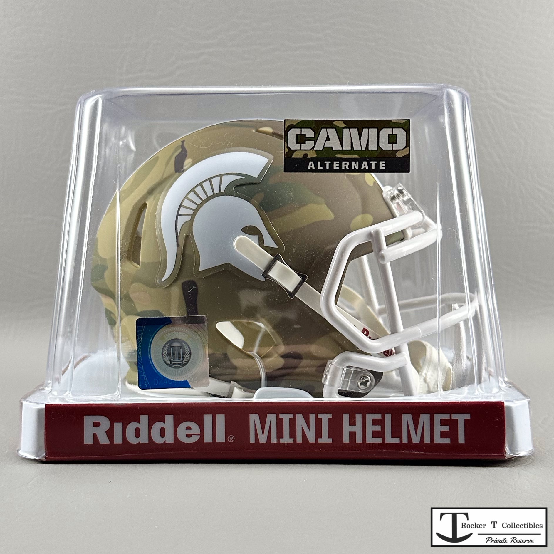 Michigan State Spartans Riddell Camo Alternate Speed Mini Helmet
