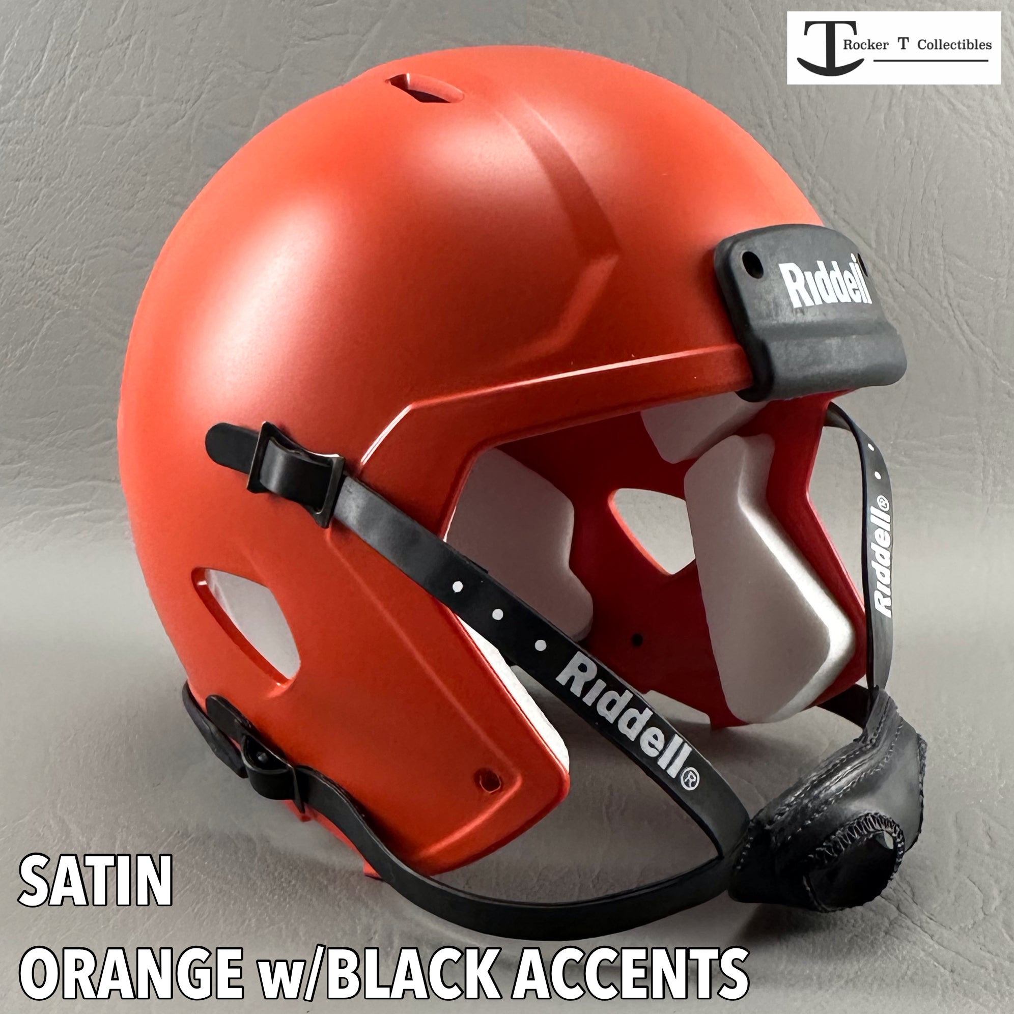black and orange football helmet Riddell Speed Mini Helmets - Satin & Anodized Colors